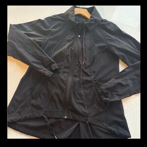 Lululemon Transition Studio Jacket Womens Sz 6 Black Swing Top Swift Pleated